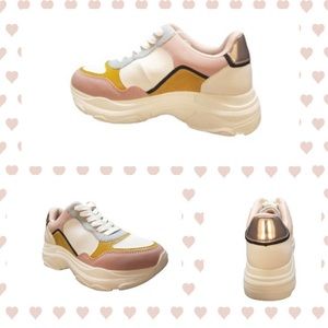 Big Buddha Pink & Beige Sneakers Sz 8